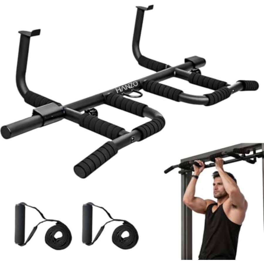 Doorway Pull Up Bar Set with S - Door Pull Up Bar No Screw review and price