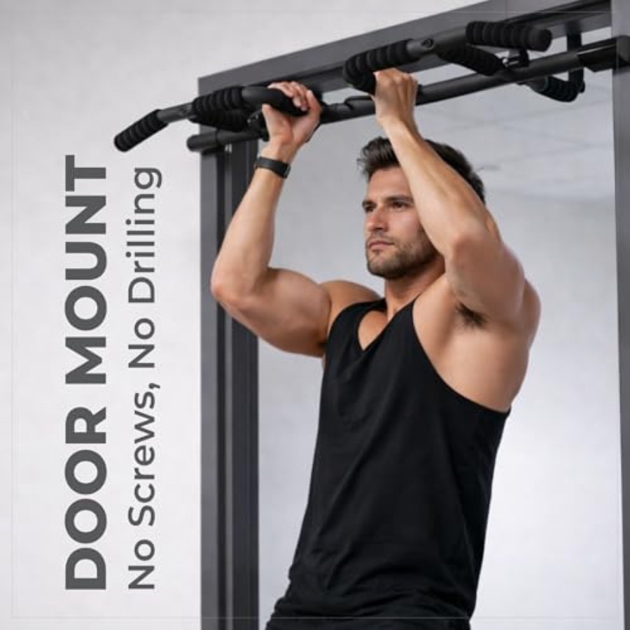 Doorway Pull Up Bar Set with S - Door Pull Up Bar No Screw review and price